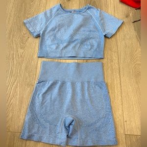 Blue workout set